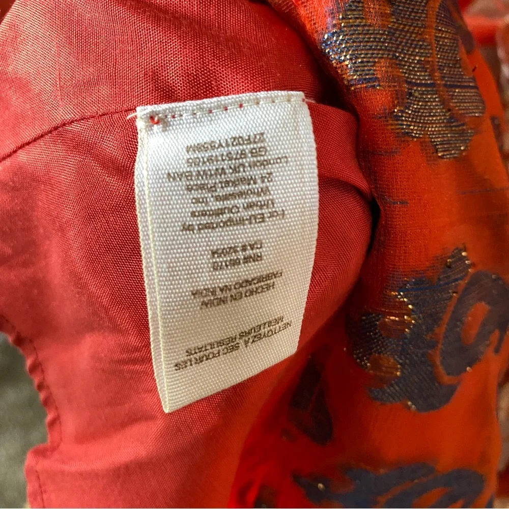 FREE PEOPLE | Vacation Metallic Grommet Batik Print Dress - Picture 8 of 11